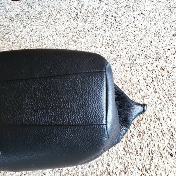Coach Purse Black Pebble Leather Prairie Satchel Bag - Picture 13 of 14
